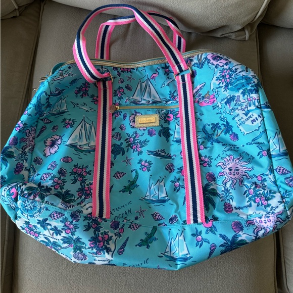 Lilly Pulitzer Florida Print Duffle Bag - Picture 1 of 1